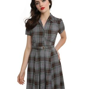 Torrid 2X 🔮 18/20 X Outlander Claire Fraser Tartan Plaid Hanky Hem Dress